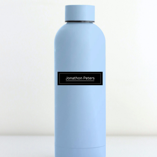Minimalist Black Personalised Label - 20 Pack