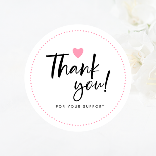 Simple Thank You Sticker