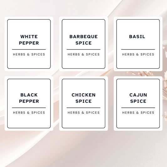 Black and White Minimalist Spice and Herb Labels (36)
