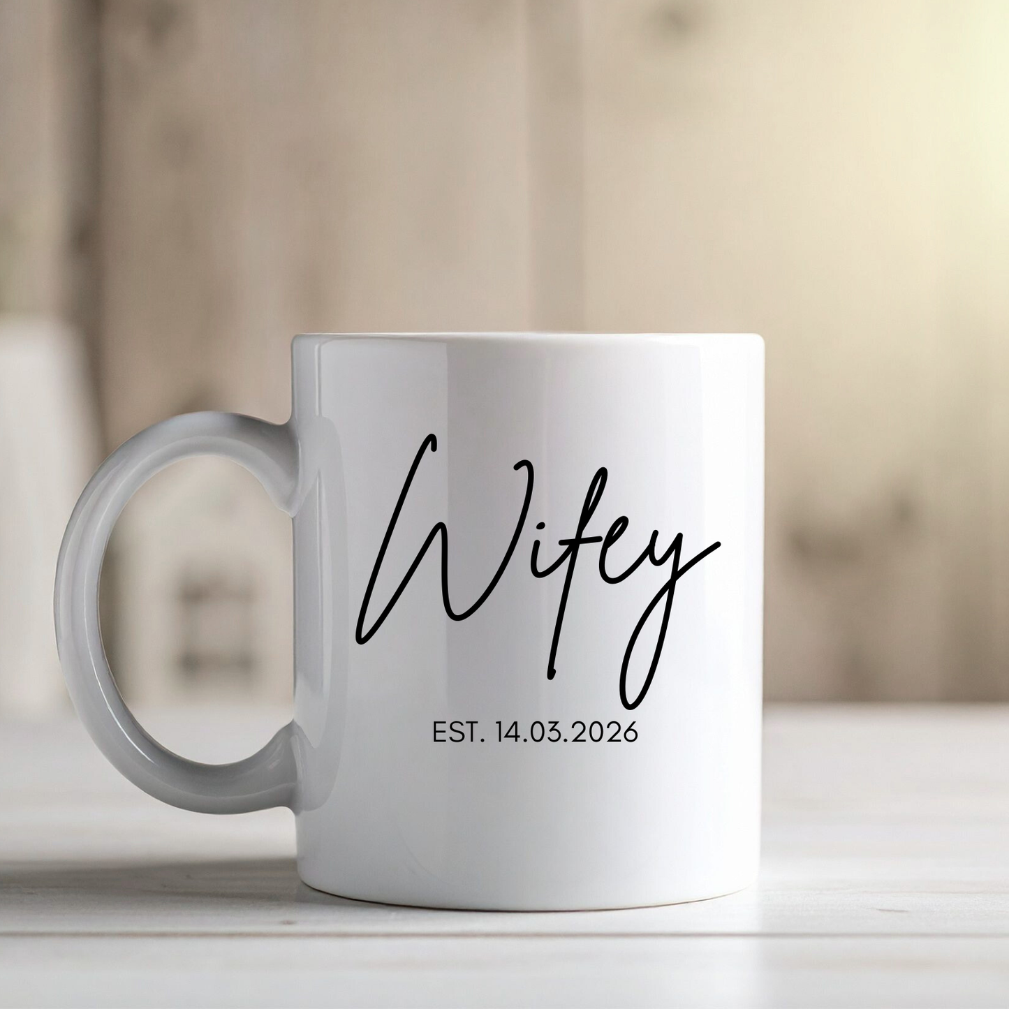 Hubby and Wifey Mugs