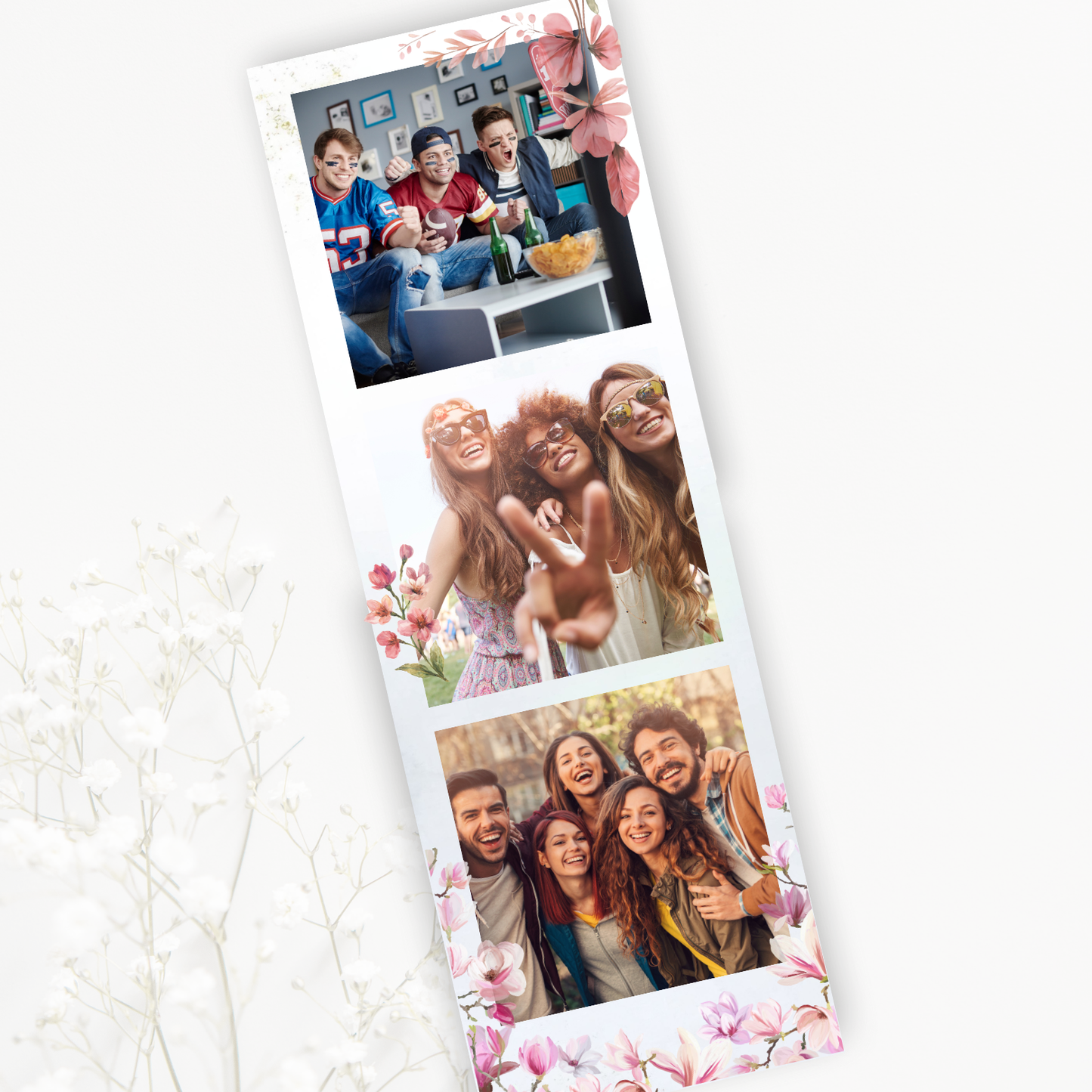 Photo Strip - Watercolour floral