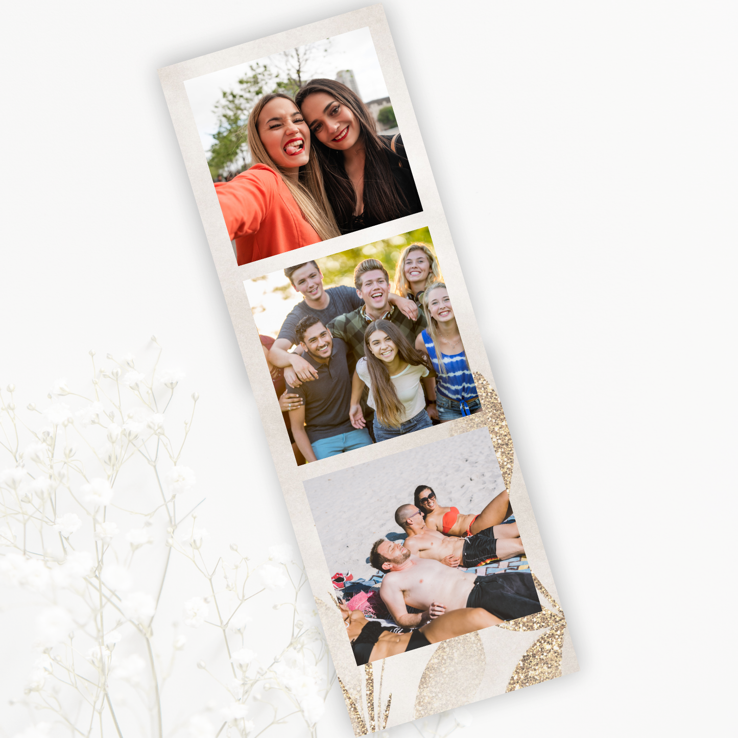 Photo Strip - Gold leaf
