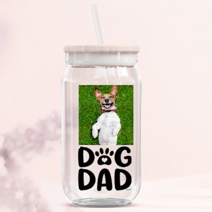 Dog Dad Glass Can Tumbler Collection