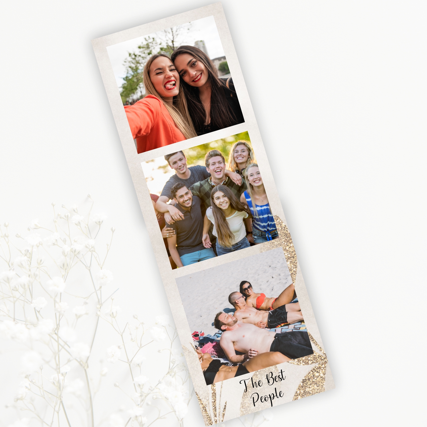 Photo Strip - Gold leaf