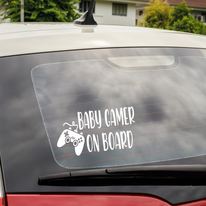 Baby Gamer on Board Decal