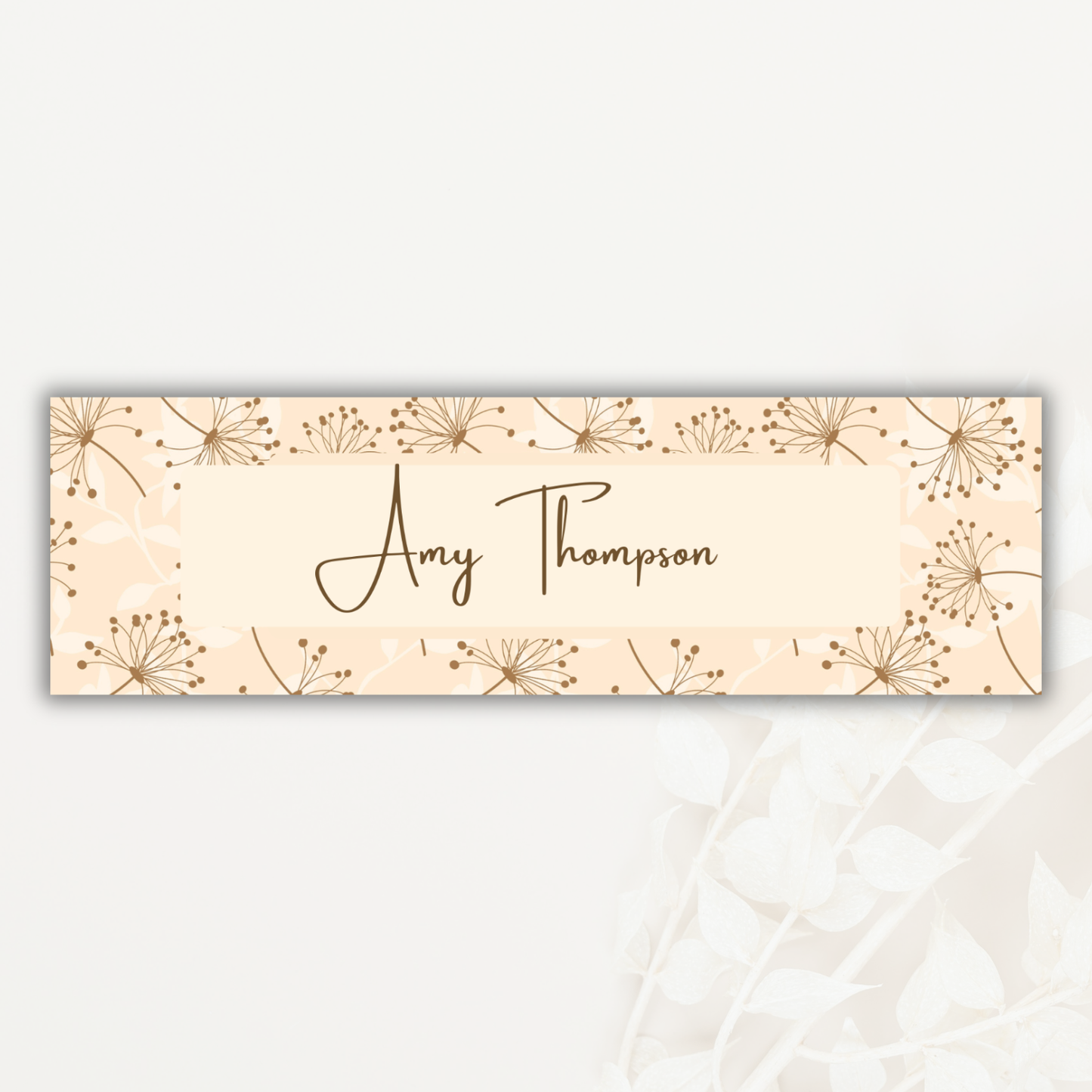 Botanical Custom Label- 20 Pack