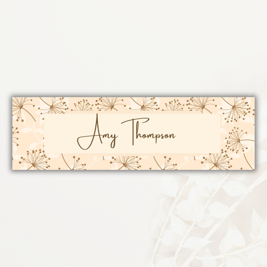 Botanical Custom Label- 20 Pack