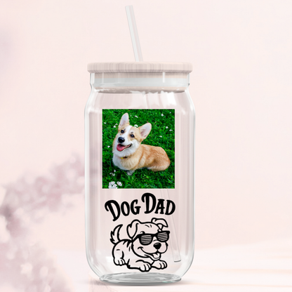 Dog Dad Glass Can Tumbler Collection