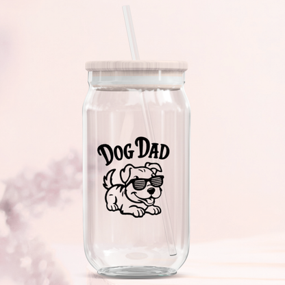 Dog Dad Glass Can Tumbler Collection