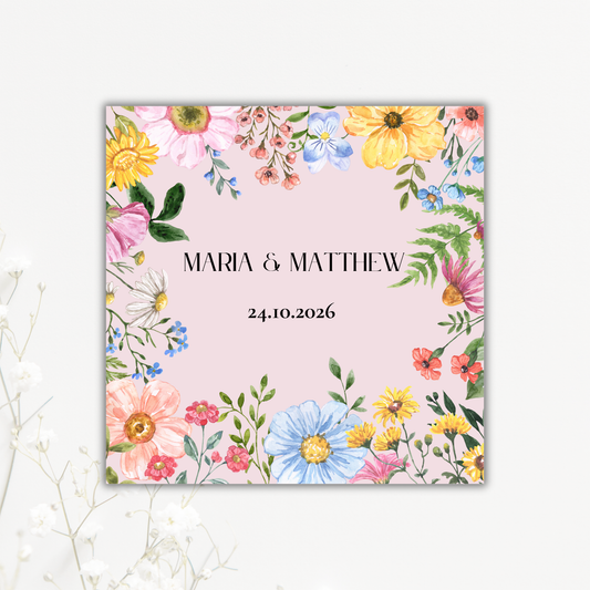 Spring Garden Wedding Coaster
