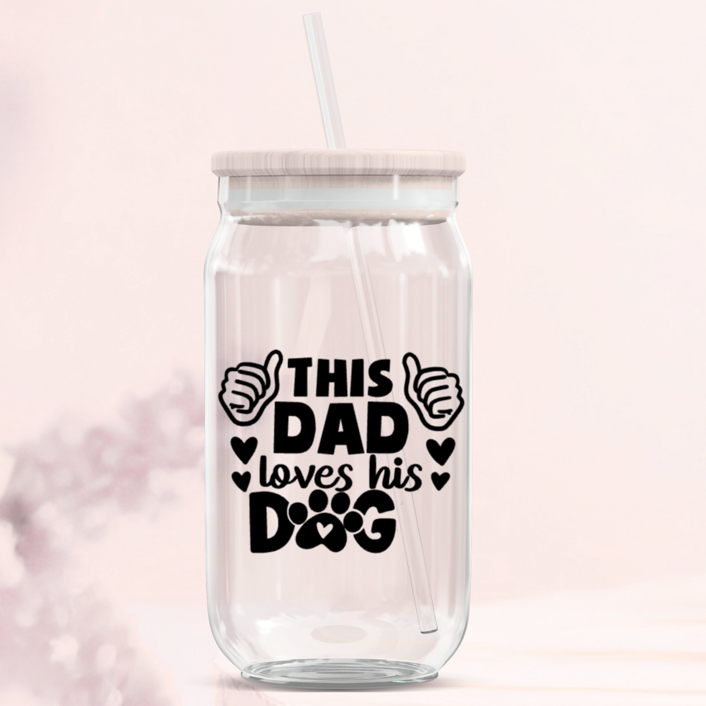 Dog Dad Glass Can Tumbler Collection