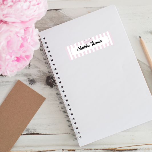 Blush & Bow Personalised Labels - 20 pack