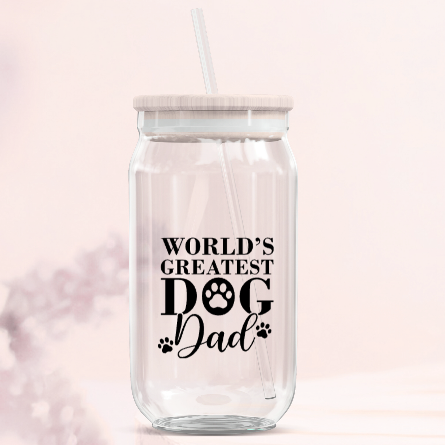 Dog Dad Glass Can Tumbler Collection