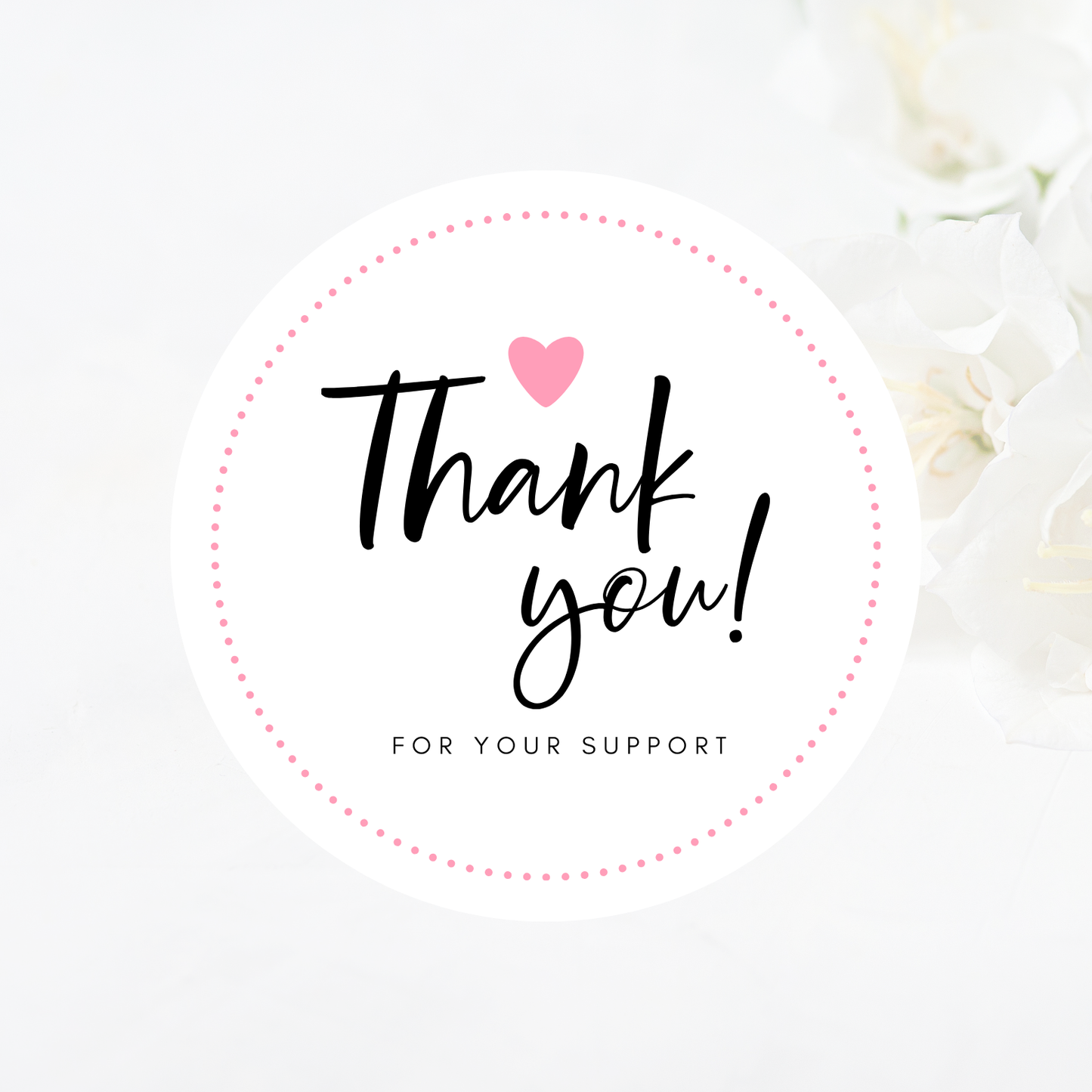 Simple Thank You Sticker