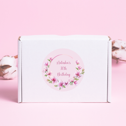 Personalised Event Stickers – Romantic Watercolour Florals