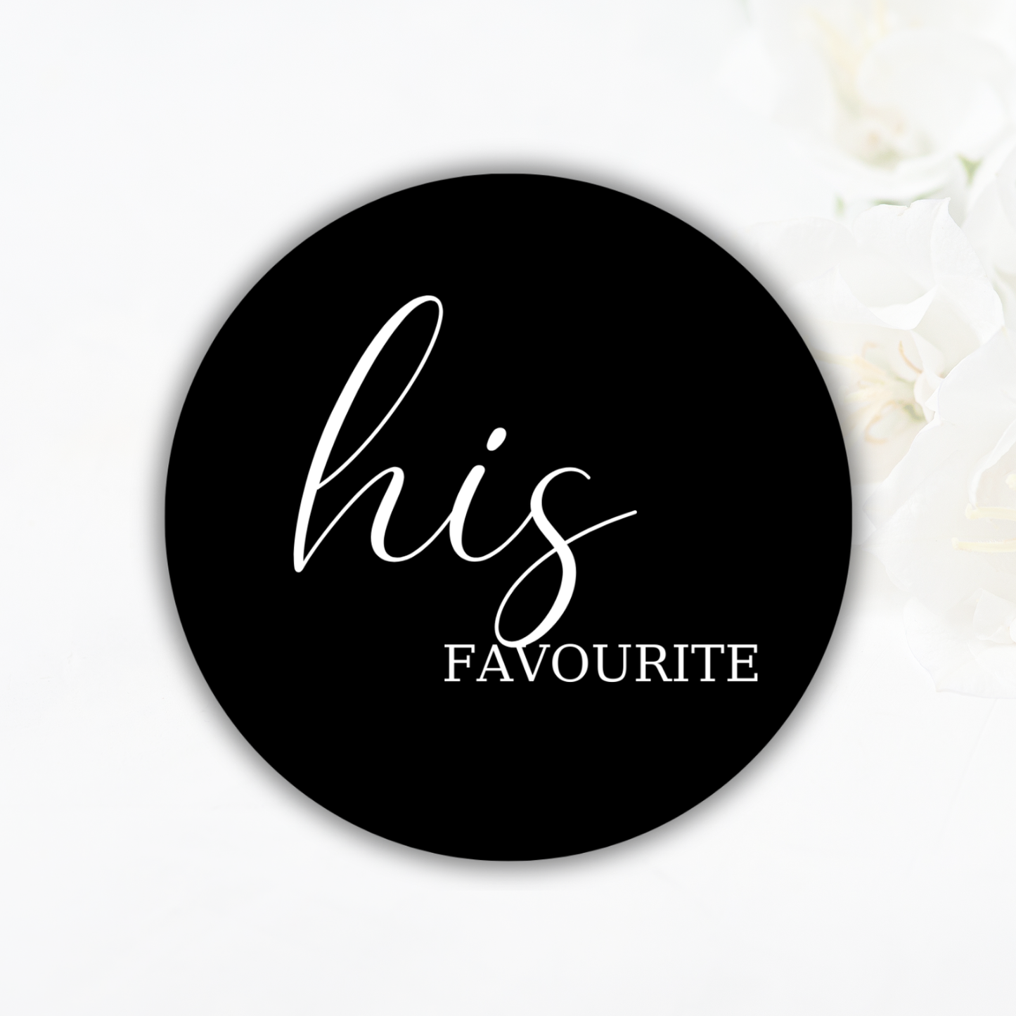 His and Her Favourite Wedding Stickers