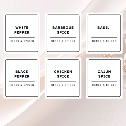 Black and White Minimalist Spice and Herb Labels (36)