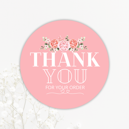 Thank You Sticker Sheets – Blush Floral