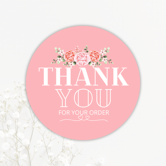 Thank You Sticker Sheets – Blush Floral