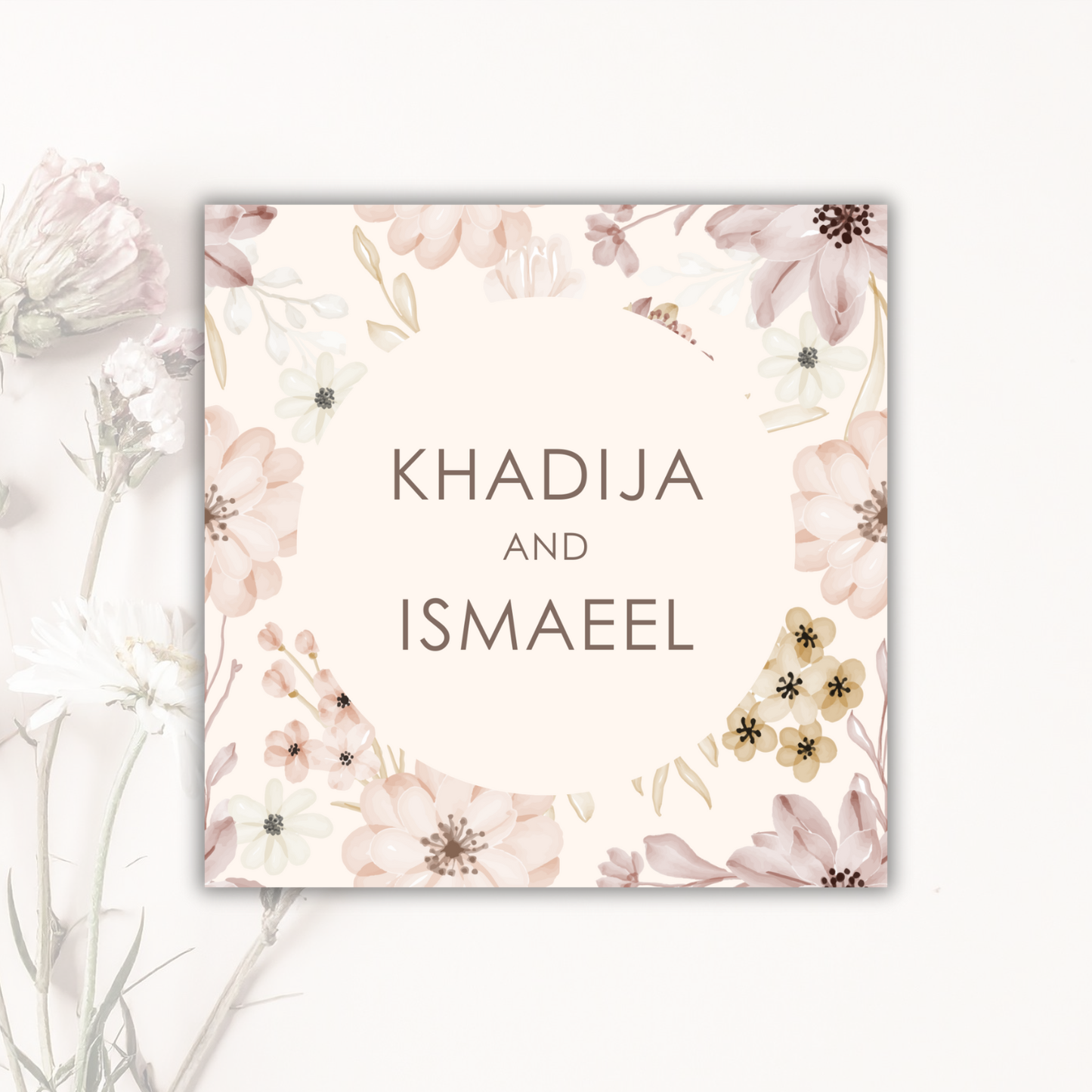 Wedding Sticker – Romantic Neutrals