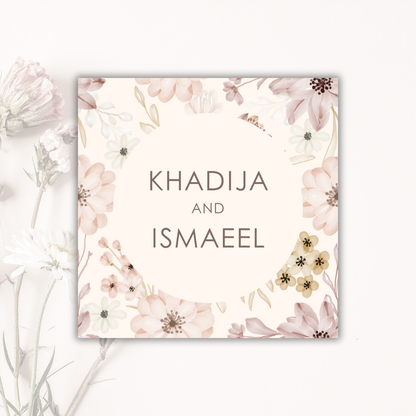 Wedding Sticker – Romantic Neutrals