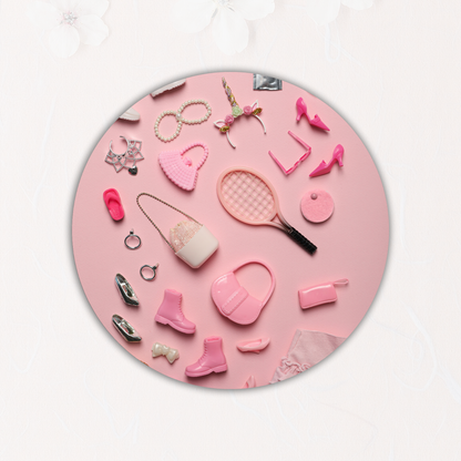 Barbie-Inspired Coasters