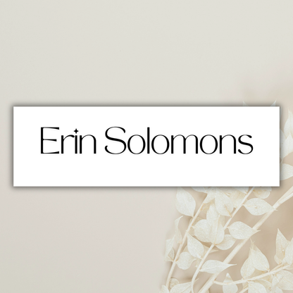 Simple Minimalist Personalised Label- 20 Pack