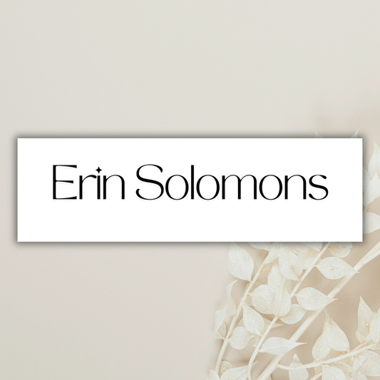 Simple Minimalist Personalised Label- 20 Pack