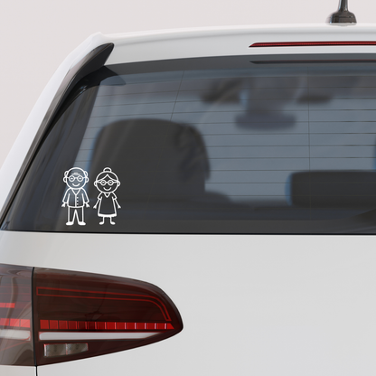 Custom Family Stick Figure Car Decals
