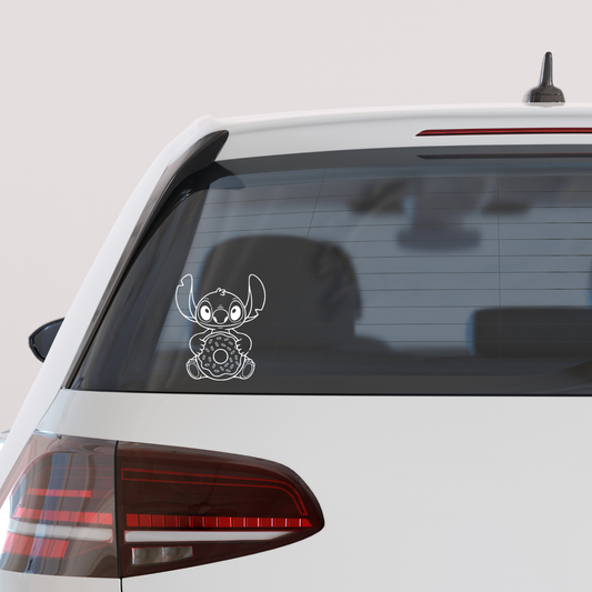 Cute Stitch Doughnut Decal