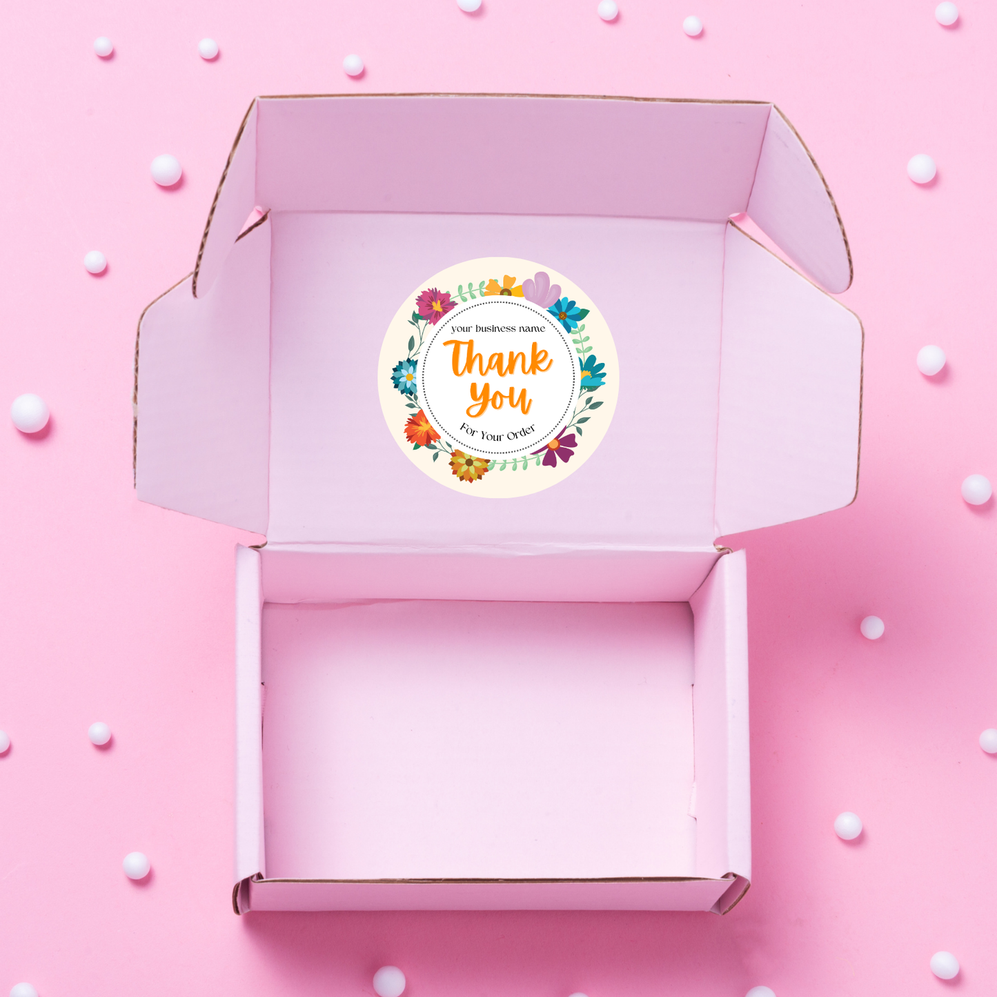 Thank You Sticker Sheets – Cheerful Florals
