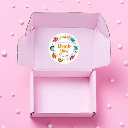 Thank You Sticker Sheets – Cheerful Florals