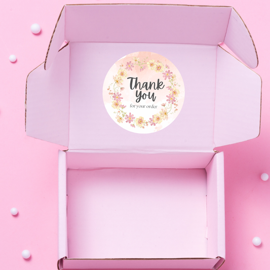 Thank You Sticker Sheets – Classy Floral
