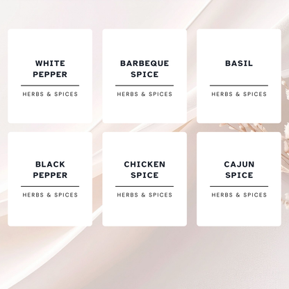 Black and White Minimalist Spice and Herb Labels (36)