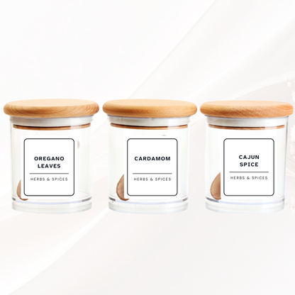 Black and White Minimalist Spice and Herb Labels (36)