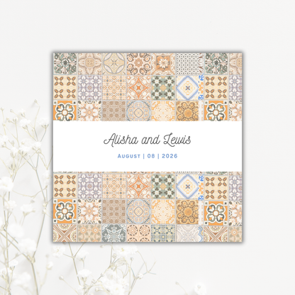 Greek Tile Wedding Coaster Collection