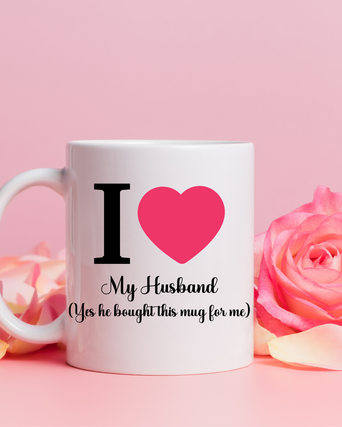 Personalised I ♥ Mug | Finish the Sentence Gift