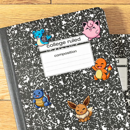Pokémon Chibi Sticker Sheet