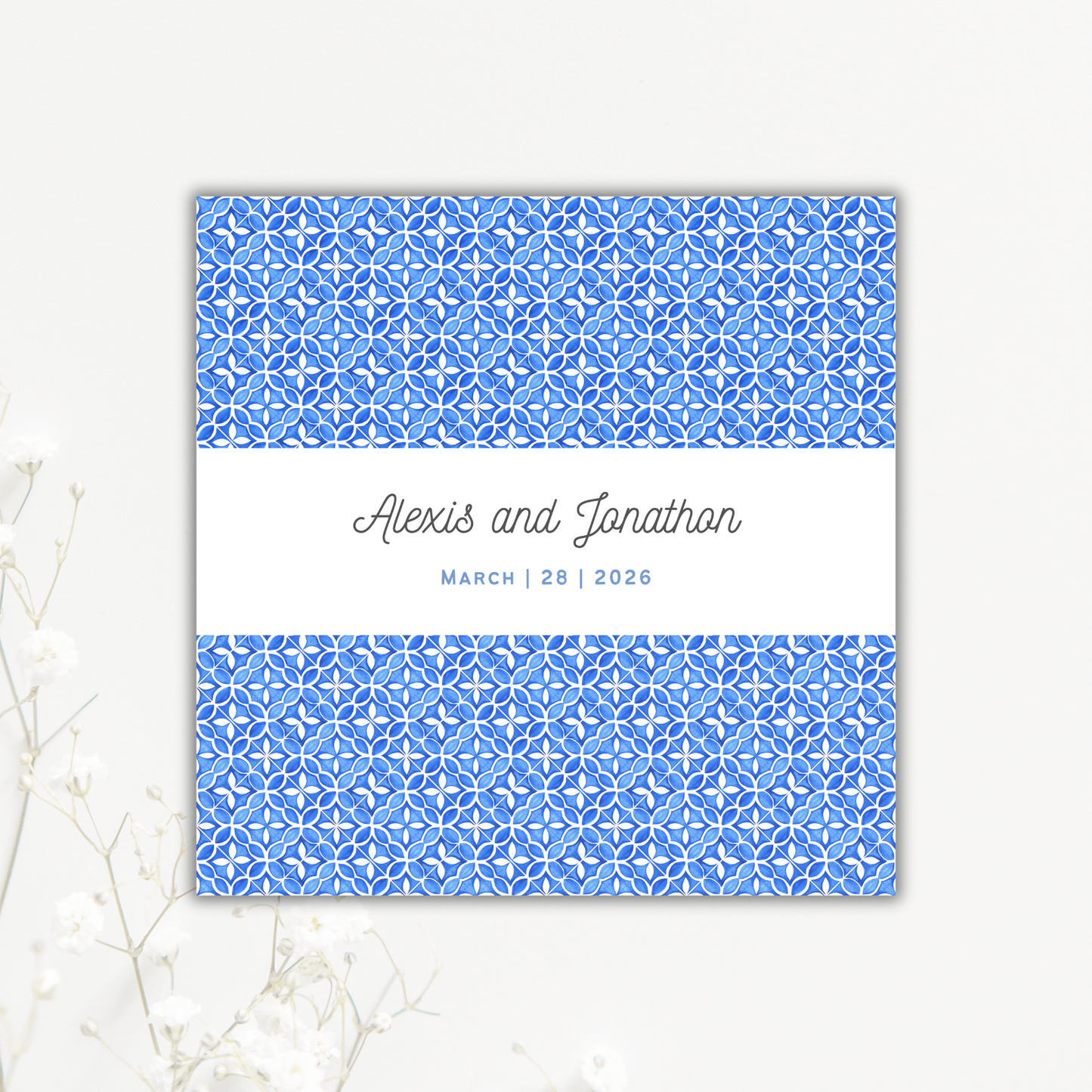 Greek Tile Wedding Coaster Collection