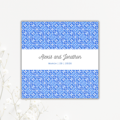 Greek Tile Wedding Coaster Collection
