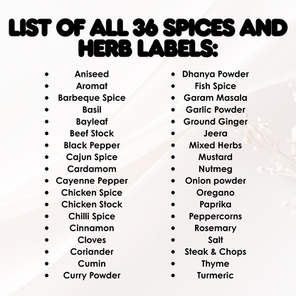 Botanical Wreath Spice and Herb Labels (36)
