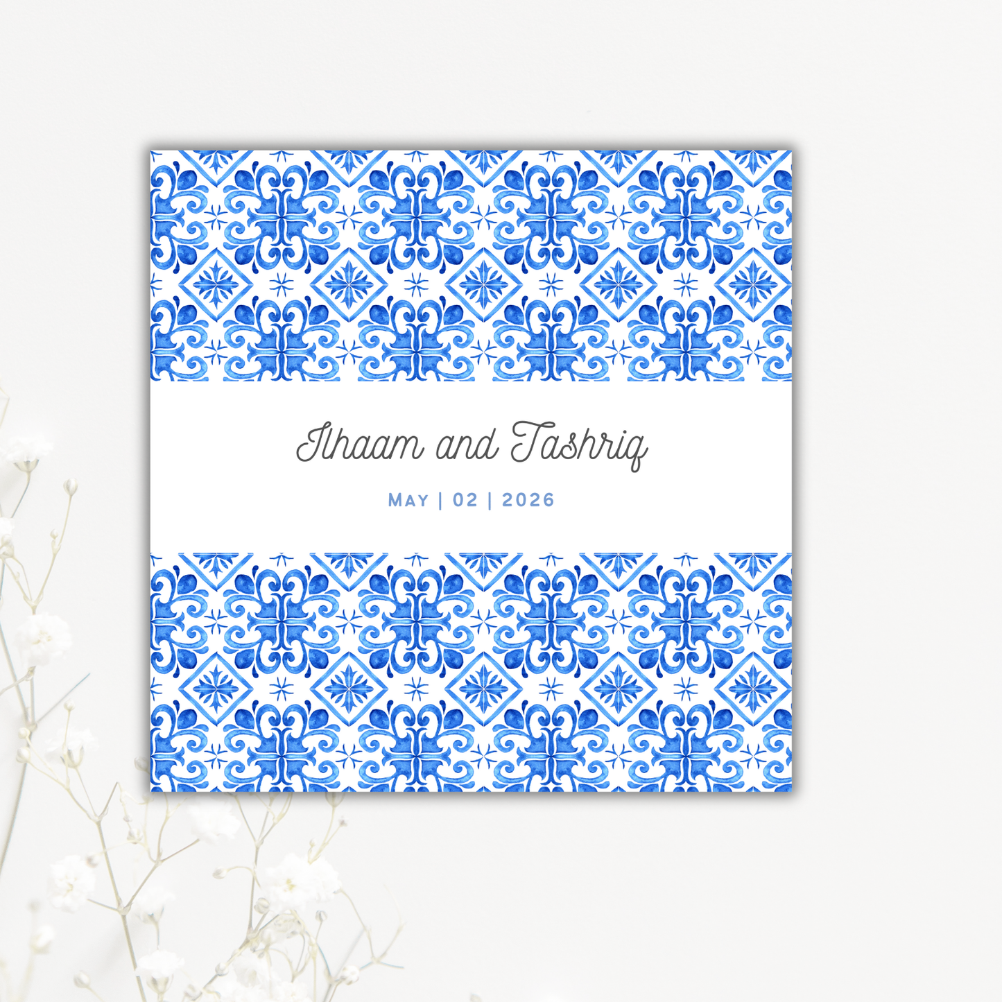 Greek Tile Wedding Coaster Collection