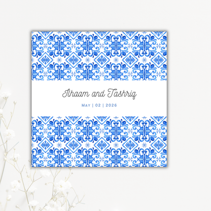 Greek Tile Wedding Coaster Collection