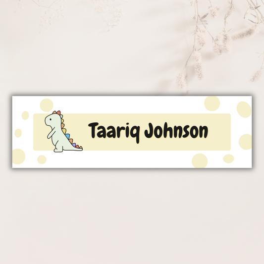 Personalised Dino Labels - 20 Pack