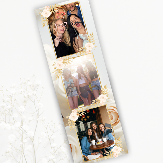 Photo Strip - Glam gold floral
