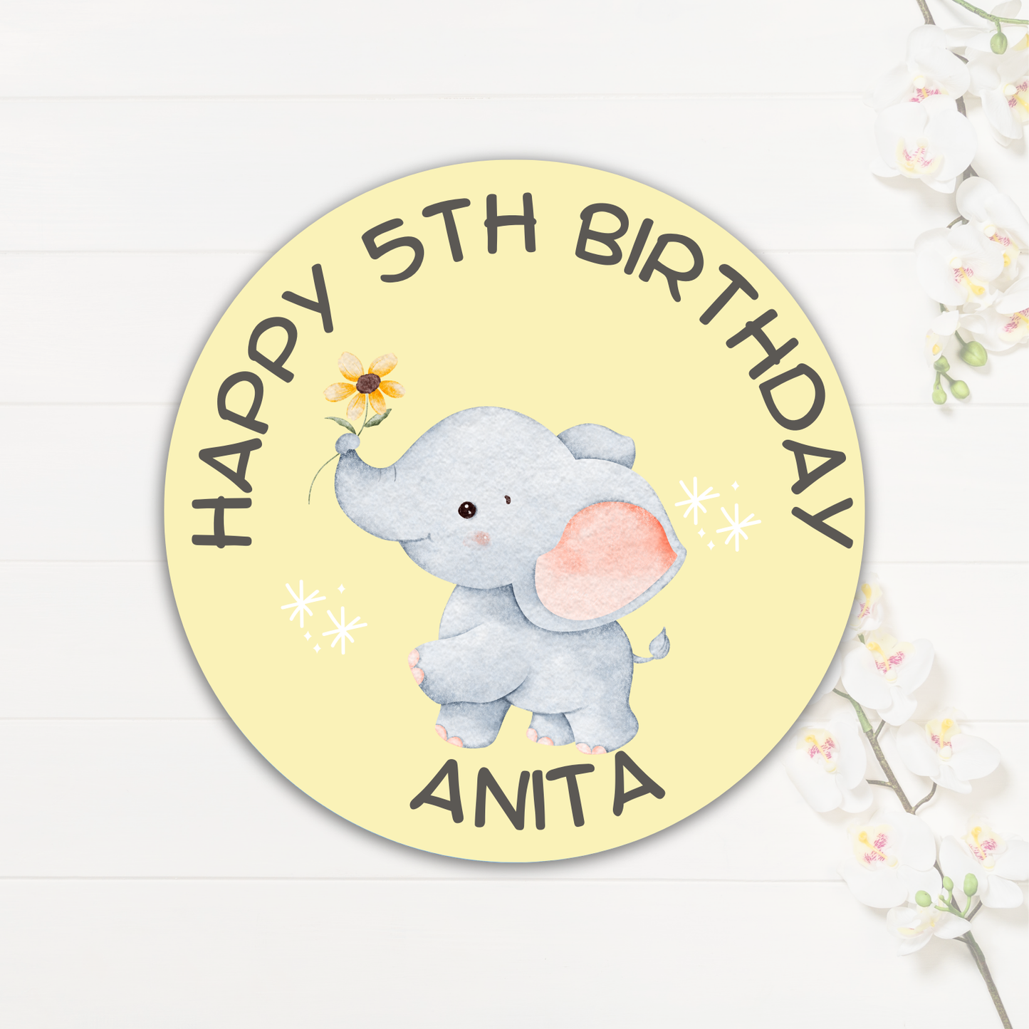 Custom Happy Birthday Stickers| Watercolour Animals