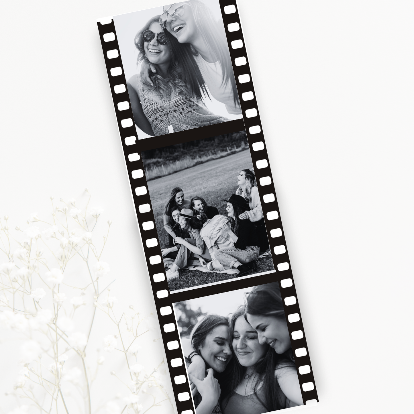 Photo Strip - Cinematic black and white film