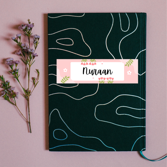 Blush Floral Personalised label - 20 Pack