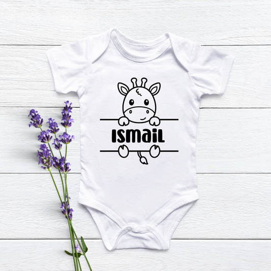 Peekaboo Giraffe Baby Onesie