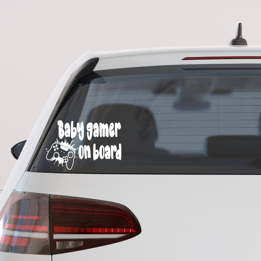 Baby Gamer on Board Decal